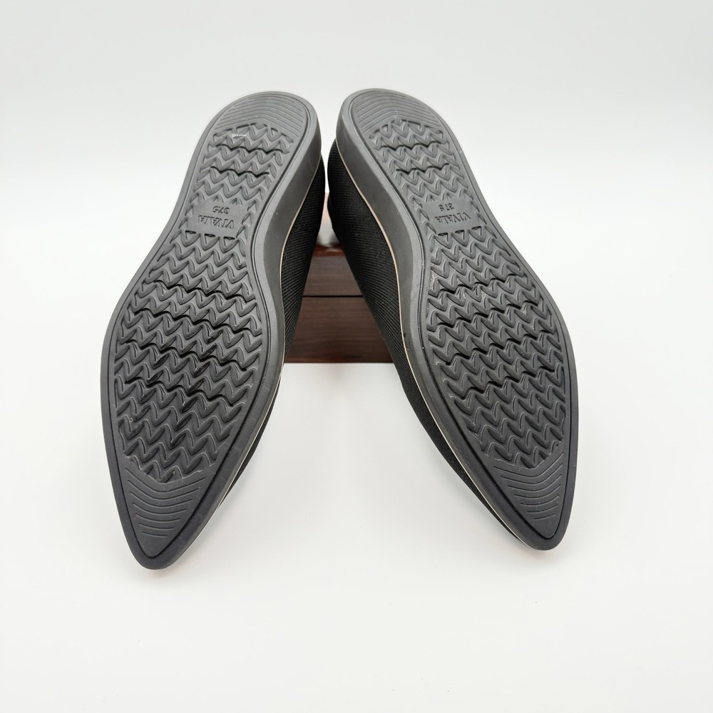 VIVAIA Veronica Pointed-Toe All-Day Standing Flats Sz 37.5 Veronica Black Beige - Picture 7 of 7